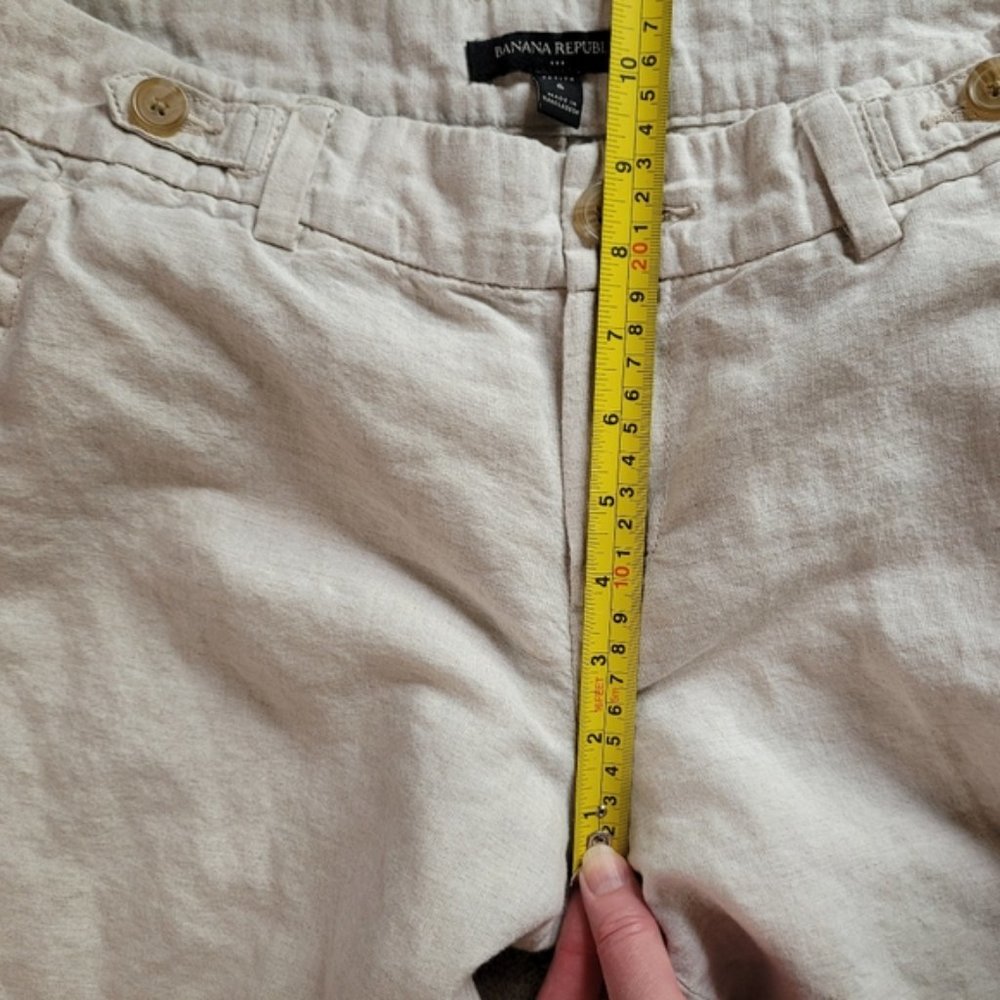 Banana Republic linen blend capris size 6 - Picture 8 of 11